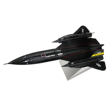  1/144 Ölçekli SR-71A Blackbird Keşif Uçağı Diecast Oyuncak Ev Dekor