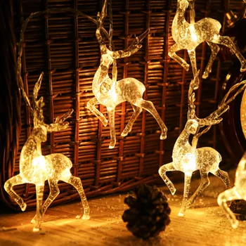  1.5 M 3 M / dize Sika geyik LED dize ışık akülü noel ışık için pencere çelenk dekorasyon için yeni yıl Led lamba