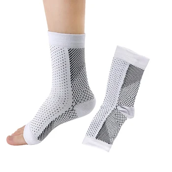  1 Çift Bakır İnfüzyon varis çorabı Ayak Bileği Desteği Ağrı kesici Çorap Ayak Anti-Yorgunluk Sıkıştırma Spor Koşu Yoga Çorap
