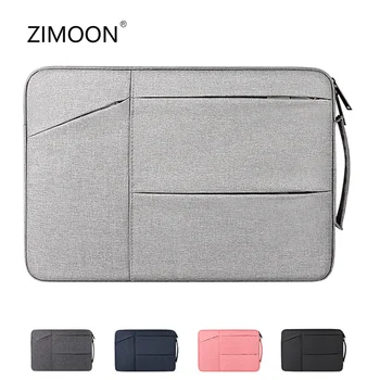  11/13/14/15 inç Dizüstü bilgisayar çantası Macbook Çantası Yan Taşıma dizüstü bilgisayar için kılıf cepli çanta iPad Evrak Çantası
