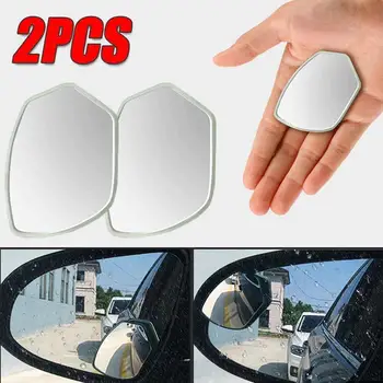  2 Adet 360 Derece HD Kör Nokta Ayna Ayarlanabilir Araba Dikiz Dışbükey Ayna Yardımcı Ayna Sürüş Güvenliği Ters Geniş Açı
