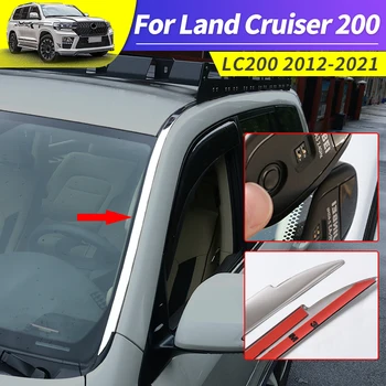  2012-2021 Toyota Land Cruiser 200 İçin LC200 Modifikasyon Aksesuarları Ön Cam Cam Vurgulamak Şerit pencere dekorasyonu