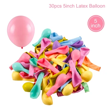  30 ADET 5 inç Balonlar doldurmak için Kutu Doğum Günü Balon Düğün Globos 1st Doğum Günü Partisi Dekorasyon Çocuklar Lateks Balon Bebek Duş