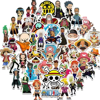  50 Adet Karikatür Tek Parça Luffy Çıkartmalar Anime Sticker Dizüstü Motosiklet Kaykay Bilgisayar Cep Telefonu Karikatür Oyuncak