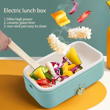  500W Güç taşınabilir Akıllı yemek kabı Konteyner elektrikli ısıtma yalıtım yemek Gıda Saklama Kabı termal kutu araba için