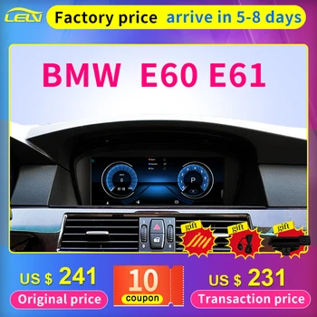  8 Çekirdekli Android Otomatik Carplay Akıllı Sistem Araba Video Oynatıcı BMW 5 Serisi İçin E60 E61 Merkezi Multimedya GPS Navigasyon Ekran