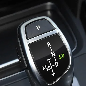  Araba Spor Dişli Kolu Dekoratif Panel Kabuk Dişli düğme kapağı Amblemi M Performans Sticker BMW İçin X1 X3 X5 X6 M3 M5 F01 F10