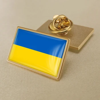  Arması Ukrayna Ukrayna Haritası Bayrağı Ulusal Amblemi Ulusal Çiçek Broş Rozetleri Yaka İğneler