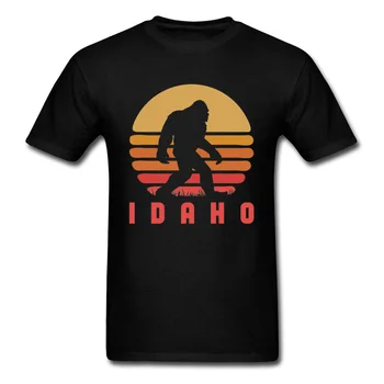  Bigfoot Idaho Devlet Sasquatch Oyun T Shirt Hawaii Günbatımı Tişörtleri Erkekler İçin Moda Baskı Yeni Spor pamuklu üst giyim Tee