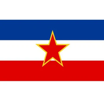  dekorasyon için 90x150cm Yugoslavya Bayrağı
