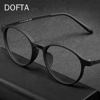  DOFTA kadın Retro Yuvarlak Miyopi Gözlük Çerçeve Ultralight Titanyum Alaşım erkek Optik Reçete 5518