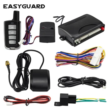  EASYAGUARD araba alarm sistemi GPS tracker APP kilidi kilidini ve bagaj açma, geo-çit ve ses monitörü IOS ve Android ile uyumlu