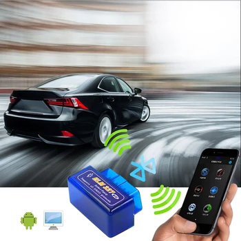  ELM327 V1. 5 / V2.1 OBD2 Tarayıcı Bluetooth Araç Teşhis Aracı OBDII Tarama Aracı OBD Otomotiv Kod Okuyucu OBD Otomatik Test Aracı Test Cihazı