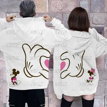  Erkek Kazak Hoodies Mickey Kadın Y2k 2022 Üst çocuk Hoodie Kadın Giyim Minnie Mouse Tişörtü Moda kadın 7XL
