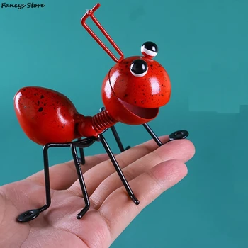  Ferforje Karınca Süsler Bahçe Ferforje Dekorasyon Saksı Bilgisayar Masaüstü Süsler Çocuk Oyuncakları Oyun Evi Sevimli Hediye Yeni
