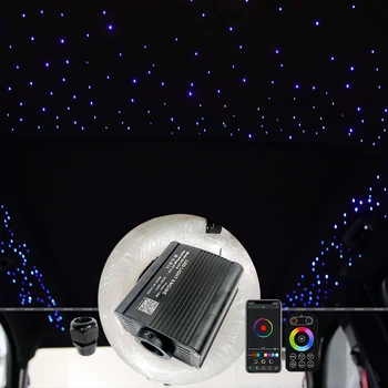  Fiber optik lamba PMMA Pırıltı Yıldız tavan kiti Bluetooth APP Kontrolü Yıldızlı Araba led ışık Çocuk Odası Dokunmatik uzaktan kırmızı RENK