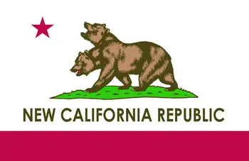  FLAGJM 90x150cm Dekorasyon için Yeni Kaliforniya Cumhuriyeti Bayrağı