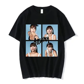  Harajuku Moda Hip Hop Tshirt Gevşek Kısa Kollu Hip Hop Yaz Büyük Boy Tee Gömlek Şarkıcı Aitana Ocana Grafik Baskı T Shirt