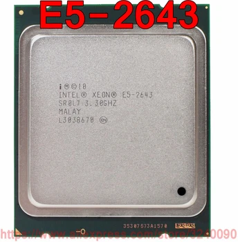  Intel Xeon CPU E5-2643 SR0L7 3.30 GHz 4 Çekirdekli 10M LGA2011 E5 2643 işlemci ücretsiz kargo hızlı gemi