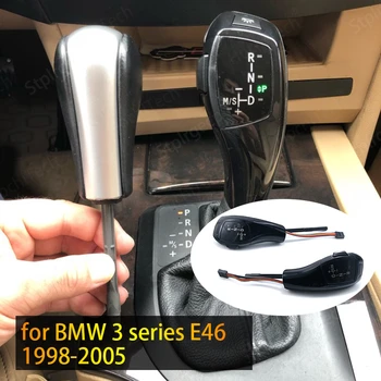 Karbon Fiber Desen BMW 3 serisi için E46 316i 318i 320d 320i 323i 325i 328i 330i 325xi 330d 330xd 330xi Led vites Topuzu