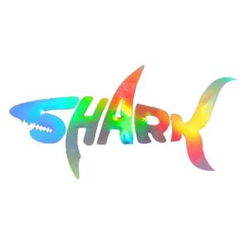  Köpekbalığı Yansıtıcı Motosiklet Kask Çıkartmaları Araba Pencere Dekor Sticker Otomobil Aksesuarları