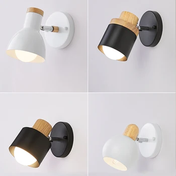  LED İskandinav basit Duvar Lambası yaratıcı ıns Modern Duvar Aplik Yatak Odası Oturma Odası Ev Aydınlatma Direksiyon Kafa gece lambası