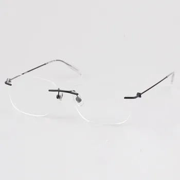  Marka Vintage Lüks Çerçevesiz Hafif Optik Gözlük Çerçeveleri Kadın Okuma Miyopi Reçete Gözlük çerçeveleri MB0101O
