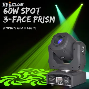  Mini Led hareketli kafa ışık Quad 3 yüz prizma lir Gobo renk DMX Spot dj ışığı