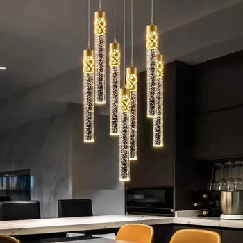  Modern Lüks kristal kolye lambaları Nordic altın başucu asılı ışık oturma odası için Mutfak yatak odası tavan avize cilası