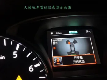  OEM Park Sensörü geri vites Sensörü Kiti Nissan Teana Altima için 4 Yedekleme Sensörleri Enstrüman Ekran