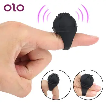  OLO Mini Parmak Vibratör Kadın Mastürbasyon G Noktası Klitoris Stimülatörü Yetişkin Ürünleri Lezbiyen Seks Oyuncakları Kadın için
