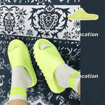  Oraqwlj terlik kadın 2022 marka tasarımcısı köpük koşucu slaytlar kadın moda yaz açık flip flop slaytlar çoğaltma