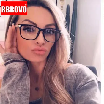  RBROVO bilgisayar gözlük kadın Anti - mavi ışık gözlük çerçeve Kadınlar ıçin Vintage gözlük lüks marka Lentes De Lectura Mujer