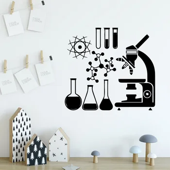  Sıcak Bilim Vinil Duvar Sticker Ev Dekor Çıkartmalar Oturma Odası Yatak Odası duvar çıkartmaları Su Geçirmez Duvar Kağıdı
