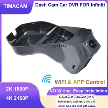  TIMACAM 4K 2160P 2K araba dvr'ı Dash kamera Çift Kamera Infiniti qx70 qx50 ex37 g37 fx 2013 2014 2015 2016 2017 2018 Video Kaydedici
