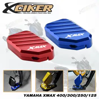 YAMAHA XMAX 400/300/250/125 Kickstand Pad CNC Motosiklet Tek Yan Standı Destek Ayak Kick Büyütücü Kapak