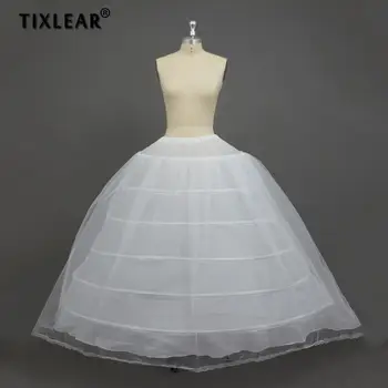  Yeeh 6 Hoop Kabarık Etek Jüpon Petticoat Tam A-line Kat Uzunluk Gelin Elbise Balo Kayma Kadınlar için