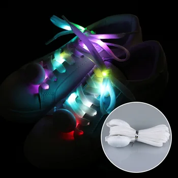  Yenilik Aydınlatma led ışık Aydınlık Ayakkabı Bağı Hip-Hop Gece Koşu Atmosfer Flaş Ayakkabı Halat Naylon Aydınlık Ayakkabı Bağı Neon Burcu