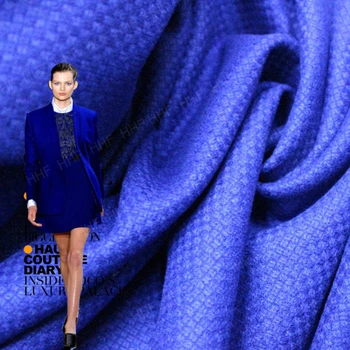  Yün Kaşmir Kumaş Koyu Mavi Kamgarn Malzeme Bahar Sonbahar Kısa Etek Takım Elbise Kumaşları Marka Dıy Dikmek Toptan Kumaş Metre